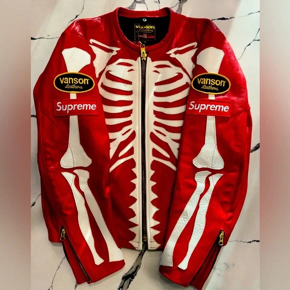 Supreme Leather Bones Jacket - Picture 1 of 14